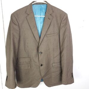 Luciano Natazzi Suit Mens 42R Blazer 36R Pants Modern Fit Drop 6 Professional